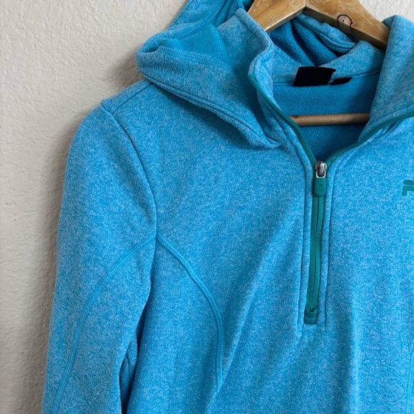 Fila Women's thumb hole Blue Sweater Size M - Picture 4 of 8